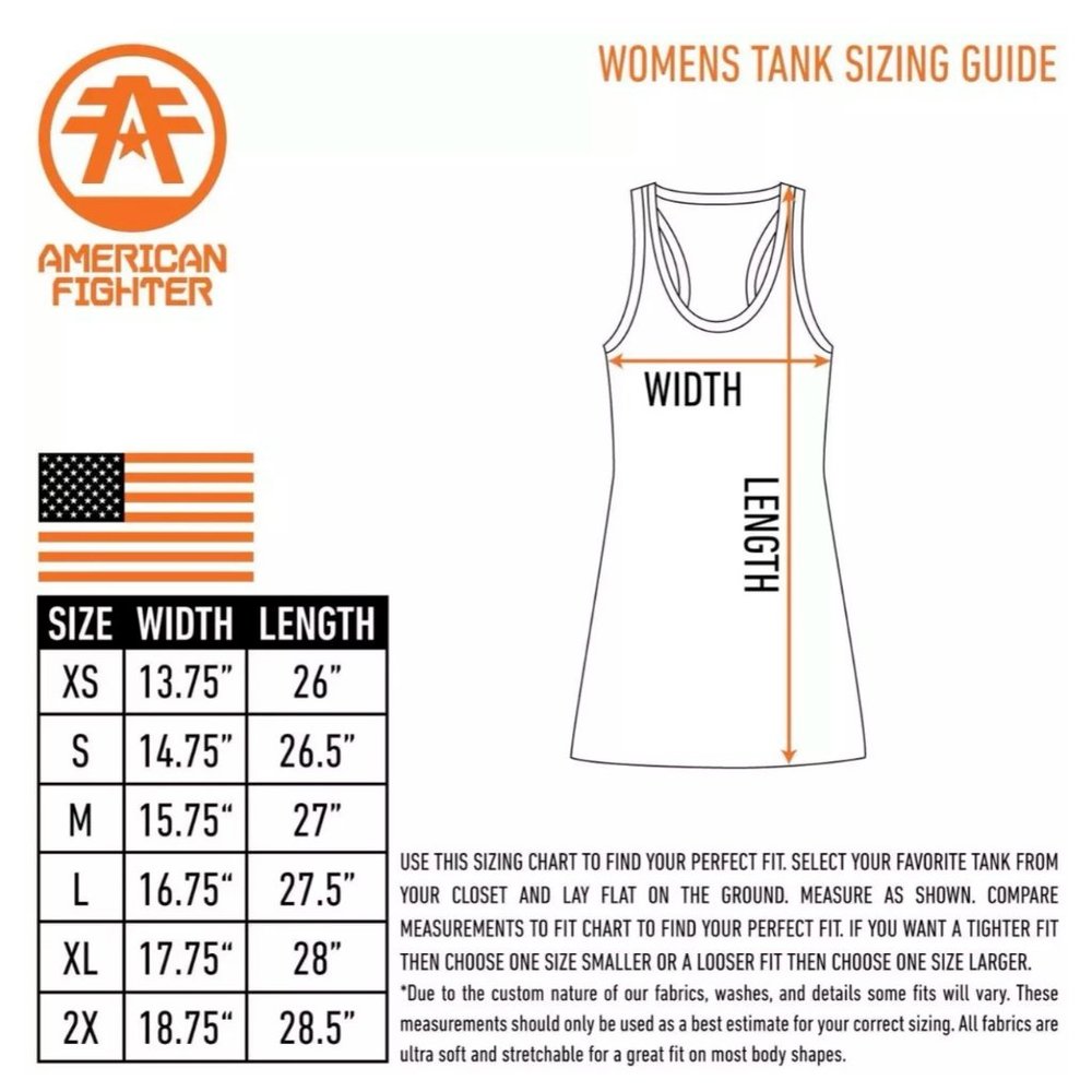AMERICAN FIGHTER Women's T-Shirt TANK LA SIERRA - Picture 5 of 11